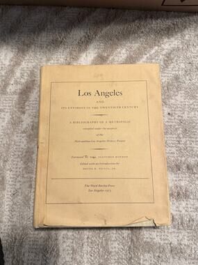 1973 Los Angeles: A Bibliography of a Metropolis Hardcover Coffee Table Book